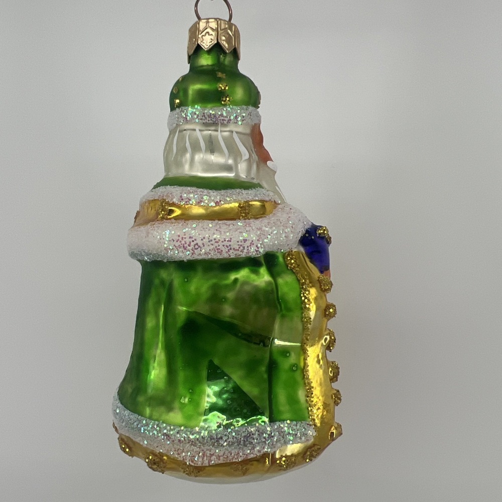 Christopher Radko Blown Glass "Westminster Santa" Christmas Ornament 4.5" - Picture 4 of 10